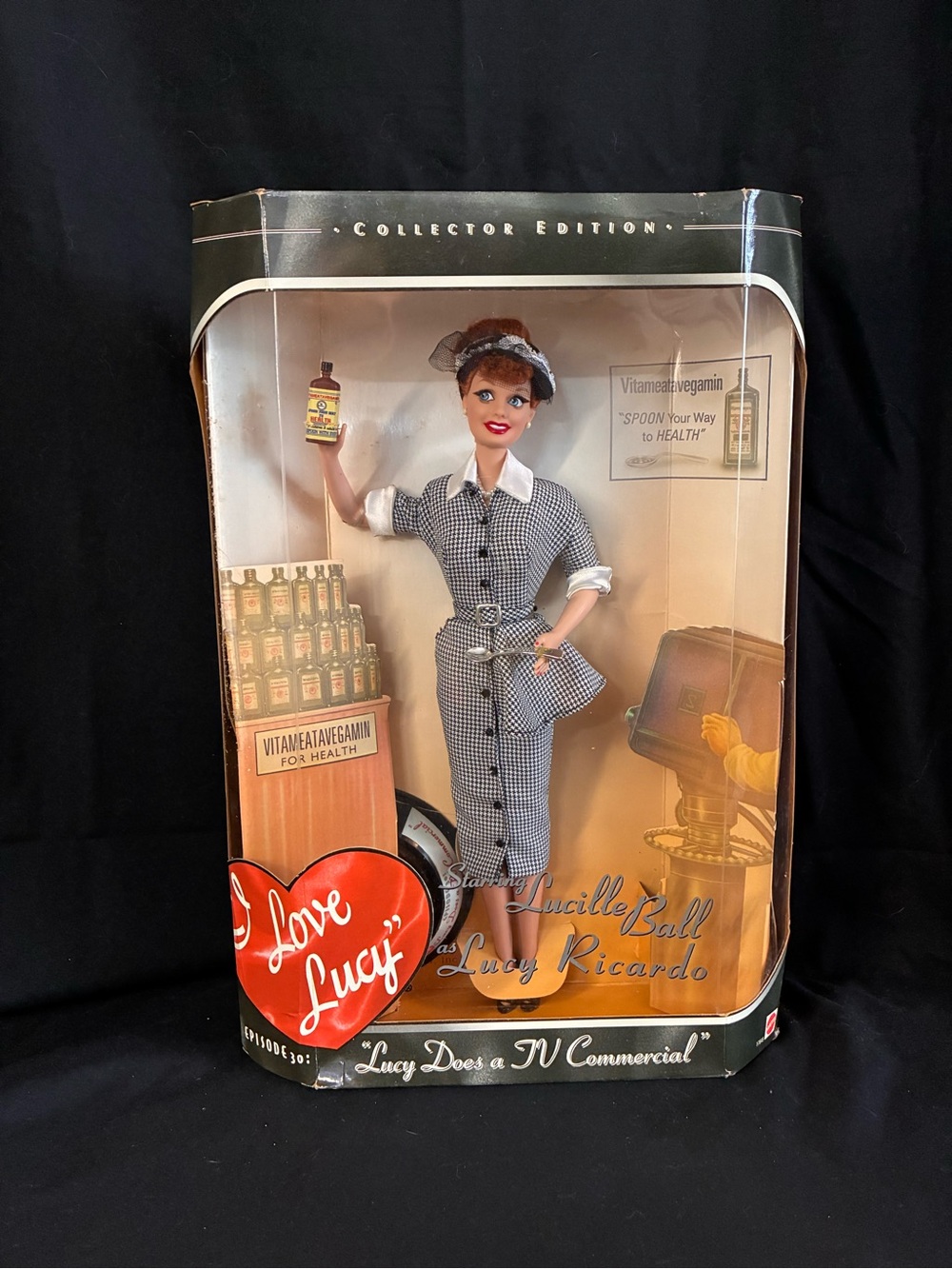 1998 Barbie I Love Lucy “Lucy Does a TV Commercial” Doll | NRFB